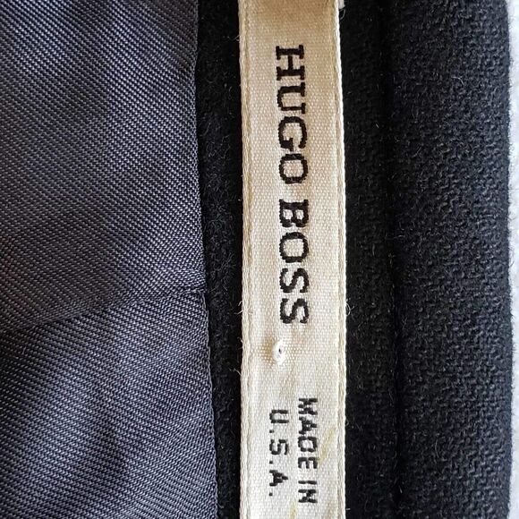 Loro Piana Hugo Boss Men's Black Cashmere Wool Sport Coat Blazer Jacket Size 42R - Picture 8 of 15